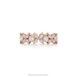 Tiffany Alternating Diamond Band Ring Unisex 0J0F1633 Jewelry