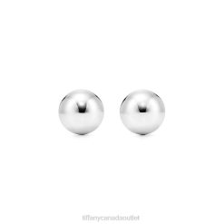 Tiffany Ball Earrings Unisex 0J0F909 Jewelry in Silver, 8 mm