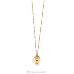 Tiffany Ball Pendant Unisex 0J0F151 Jewelry in Yellow Gold, 12.75 mm