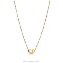 Tiffany Bean design Pendant Unisex 0J0F93 Jewelry in Yellow Gold, 6.5 mm