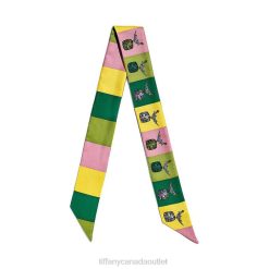 Tiffany Bird on a Rock Ribbon Scarf Unisex 0J0F2473 Accessories in Citrine Yellow Silk