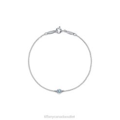 Tiffany Color by the Yard Aquamarine Bracelet Unisex 0J0F1203 Jewelry in Silver