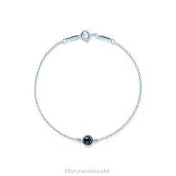 Tiffany Color by the Yard Black Jade Bracelet Unisex 0J0F1339 Jewelry in Silver