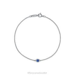 Tiffany Color by the Yard Sapphire Bracelet Unisex 0J0F1357 Jewelry in Platinum