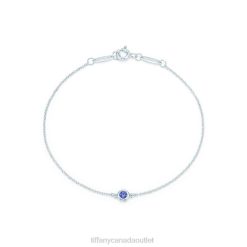 Tiffany Color by the Yard Tanzanite Bracelet Unisex 0J0F1428 Jewelry in Silver
