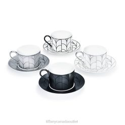 Tiffany Cup and Saucer Set Unisex 0J0F2079 Home Decor