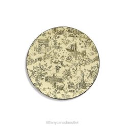 Tiffany Dessert Plate Unisex 0J0F2016 Home Decor in Bone China