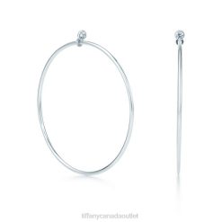Tiffany Diamond Hoop Earrings Unisex 0J0F753 Jewelry