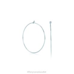 Tiffany Diamond Hoop Earrings Unisex 0J0F882 Jewelry
