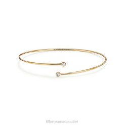 Tiffany Diamond Hoop Single-row Bangle Unisex 0J0F1277 Jewelry
