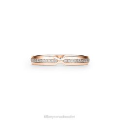 Tiffany Diamond Nesting Narrow Band Ring Unisex 0J0F1600 Jewelry