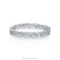 Tiffany Diamond Vine Bracelet in Platinum Unisex 0J0F1355 Jewelry