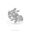 Tiffany Diamond Vine Bypass Ring in Platinum Unisex 0J0F1491 Jewelry