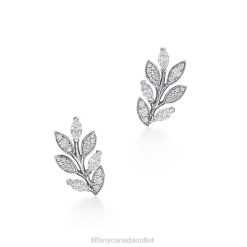 Tiffany Diamond Vine Climber Earrings Unisex 0J0F734 Jewelry