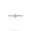 Tiffany Diamond Wire Band Ring Unisex 0J0F1764 Jewelry in 18k White Gold