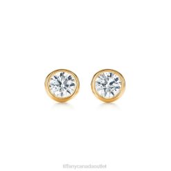 Tiffany Diamonds by the Yard Earrings Unisex 0J0F716 Jewelry in Yellow Gold