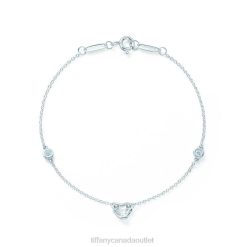 Tiffany Diamonds by the Yard Open Heart Bracelet Unisex 0J0F1366 Jewelry