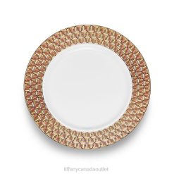 Tiffany Dinner Plate Unisex 0J0F2055 Home Decor with a Hand-painted Gold Rim