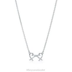 Tiffany Double Loving Heart Pendant Unisex 0J0F155 Jewelry