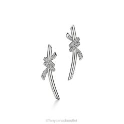 Tiffany Earrings Unisex 0J0F712 Jewelry in White Gold with Diamonds