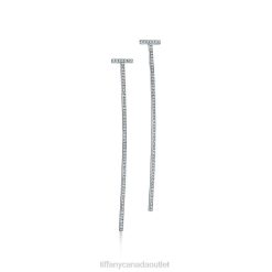 Tiffany Elongated Wire Bar Earrings Unisex 0J0F887 Jewelry
