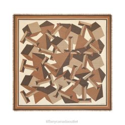 Tiffany Giant T Stole Unisex 0J0F2466 Accessories in Camel Brown Cashmere and Silk