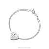 Tiffany Heart Double Chain Bracelet Unisex 0J0F1142 Jewelry in Silver with a Diamond, Small
