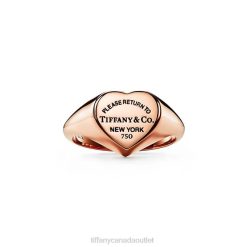 Tiffany Heart Signet Ring Unisex 0J0F1514 Jewelry