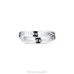 Tiffany Interlocking Circles Ring Unisex 0J0F1679 Jewelry in Silver