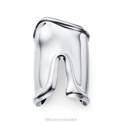 Tiffany Large Bone Cuff Unisex 0J0F1263 Jewelry in Sterling Silver