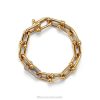 Tiffany Large Link Bracelet Unisex 0J0F1126 Jewelry in Yellow Gold with Diamonds