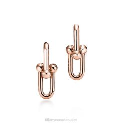 Tiffany Large Link Earrings Unisex 0J0F892 Jewelry in Rose Gold