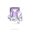 Tiffany Love Bugs Amethyst Butterfly Ring in Sterling Silver and 18k Rose Gold Unisex 0J0F1648 Jewelry