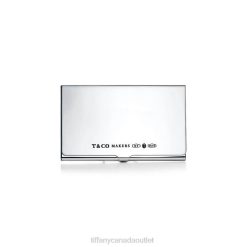Tiffany Makers Card Case in Sterling Silver Unisex 0J0F2692 Home Decor