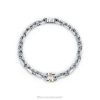 Tiffany Makers Narrow Chain Bracelet in Sterling Silver and 18k Gold Unisex 0J0F1229 Jewelry