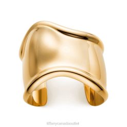 Tiffany Medium Bone Cuff Unisex 0J0F1013 Jewelry in 18k Gold