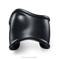 Tiffany Medium Bone Cuff Unisex 0J0F1232 Jewelry in Black Finish over Copper