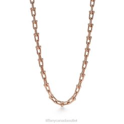 Tiffany Medium Link Necklace Unisex 0J0F35 Jewelry in Rose Gold