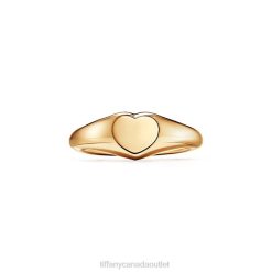 Tiffany Micro Heart Signet Ring Unisex 0J0F1672 Jewelry