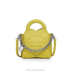 Tiffany Micro Tote Bag Unisex 0J0F2377 Accessories in Citrine Yellow Leather
