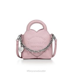 Tiffany Micro Tote Unisex 0J0F2374 Accessories in Crystal Pink Leather