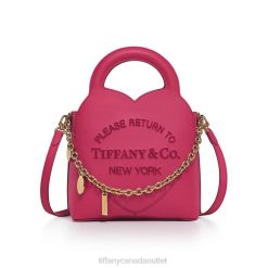 Tiffany Mini Charm Tote Unisex 0J0F2365 Accessories in Cerise Leather
