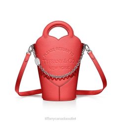 Tiffany Mini Crossbody Bag Unisex 0J0F2370 Accessories in Hibiscus Red Leather