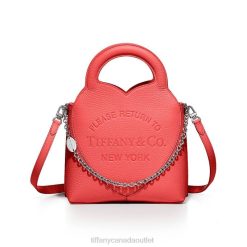 Tiffany Mini Tote Bag Unisex 0J0F2355 Accessories in Hibiscus Red Leather