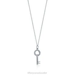 Tiffany Modern Keys Open Round Key Pendant Unisex 0J0F121 Jewelry