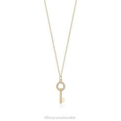 Tiffany Modern Keys Open Round Key Pendant Unisex 0J0F123 Jewelry