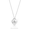 Tiffany Mom Medium Heart Tag Pendant Unisex 0J0F604 Jewelry in Sterling Silver