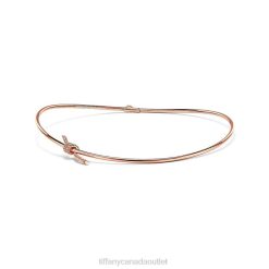 Tiffany Necklace Unisex 0J0F12 Jewelry in Rose Gold with Diamonds