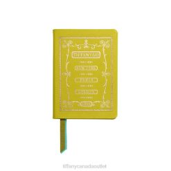 Tiffany Notebook Unisex 0J0F2663 Home Decor in Citrine Yellow Leather