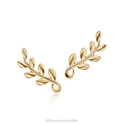 Tiffany Olive Leaf Climber Earrings Unisex 0J0F704 Jewelry